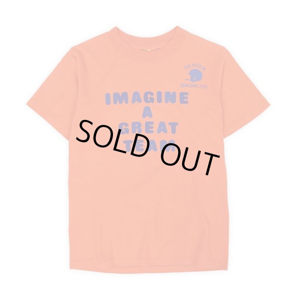 画像1: 80's DENVER BRONCOS フロッキープリントTシャツ "MADE IN USA" (1)