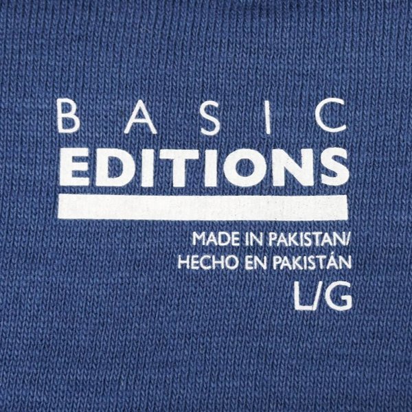 画像2: 00's BASIC EDITIONS ボーダー柄 ヘンリーネックカットソー "DEADSTOCK" (2)