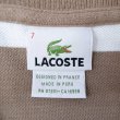 画像2: 00's LACOSTE ボーダーポロシャツ "DESIGNED IN FRANCE" (2)