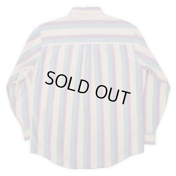 画像2: 90's ST. JOHN'S BAY マルチストライプ柄 ボタンダウンシャツ (2)