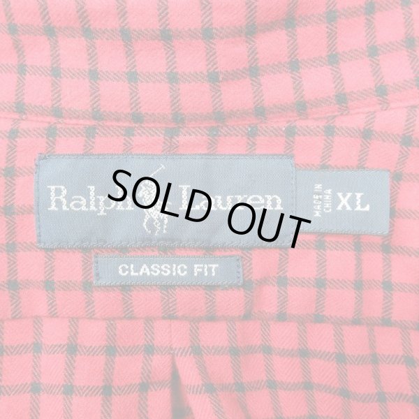 画像2: 00's Polo Ralph Lauren ボタンダウンシャツ “Flannel / CLASSIC FIT” (2)