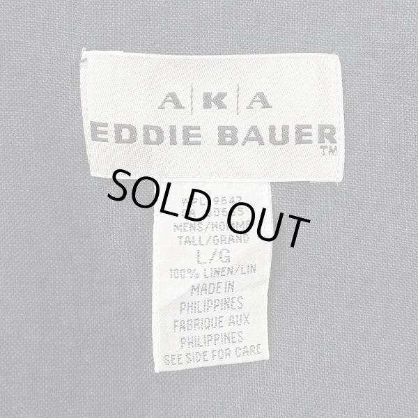 画像2: 90's AKA Eddie Bauer S/S リネンボタンダウンシャツ (2)