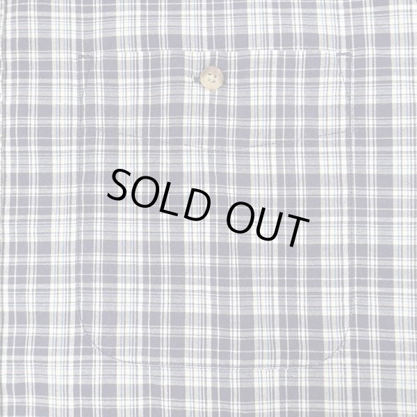 画像4: 90's Eddie Bauer S/S ボタンダウンシャツ "Navy Plaid" (4)
