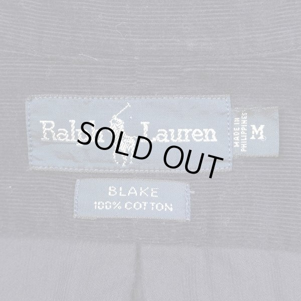 画像2: 90's Polo Ralph Lauren コーデュロイ ボタンダウンシャツ "BLAKE / Dark Navy" (2)