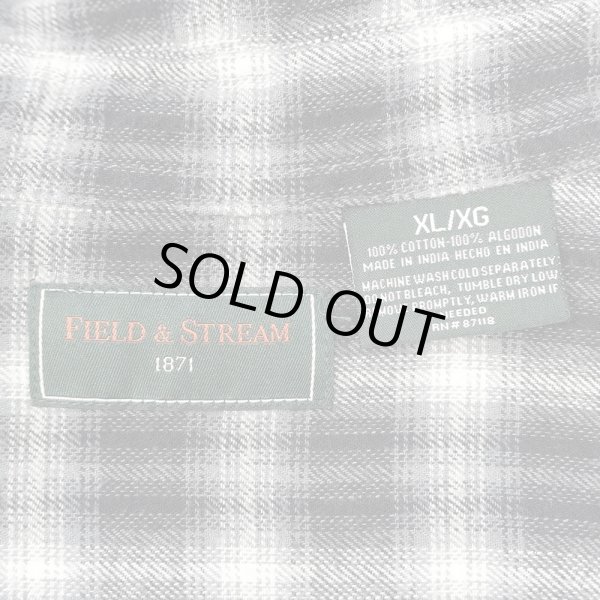 画像2: Early 00's FIELD & STREAM オンブレチェック柄 フランネルシャツ (2)