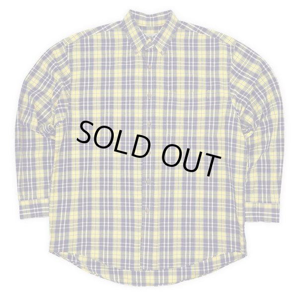 画像1: 90's Eddie Bauer ボタンダウンシャツ "YELLOW PLAID" (1)