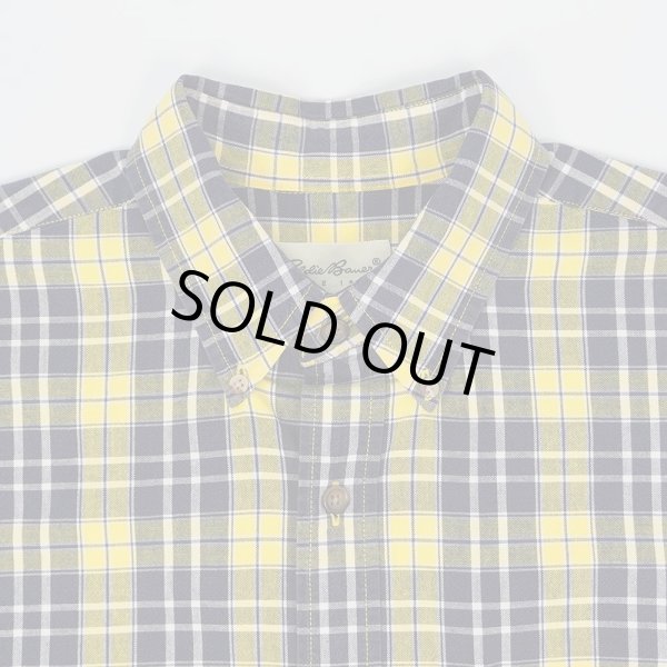 画像3: 90's Eddie Bauer ボタンダウンシャツ "YELLOW PLAID" (3)