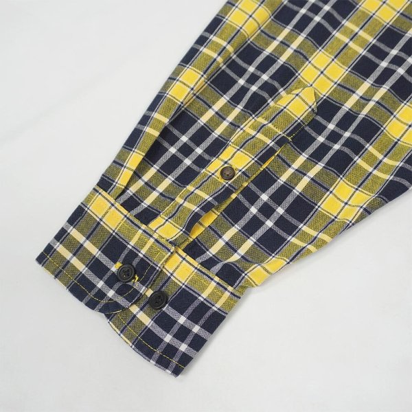 画像4: 90's Eddie Bauer ボタンダウンシャツ "YELLOW PLAID" (4)