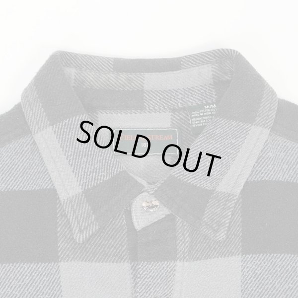 画像3: 00's Field & Stream ブロックチェック柄 ヘビーネルシャツ "GRAY×BLACK" (3)