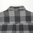 画像4: 00's Field & Stream ブロックチェック柄 ヘビーネルシャツ "GRAY×BLACK" (4)