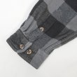 画像5: 00's Field & Stream ブロックチェック柄 ヘビーネルシャツ "GRAY×BLACK" (5)