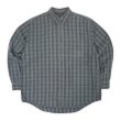 画像1: 00's Arrow フランネル ボタンダウンシャツ "Blue×Navy Plaid" (1)