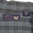 画像2: 00's Arrow フランネル ボタンダウンシャツ "Blue×Navy Plaid" (2)