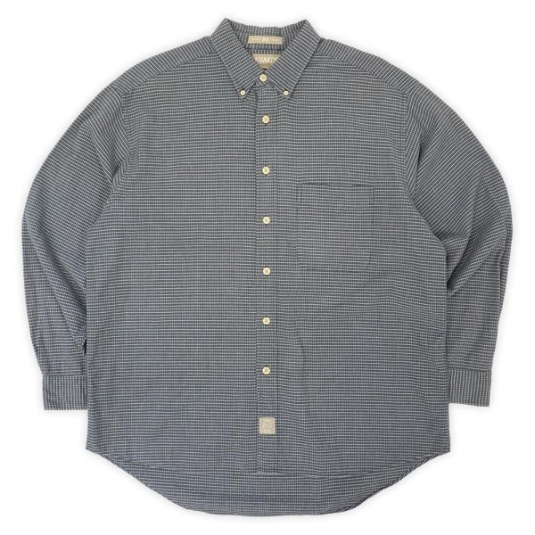 画像1: 90's KHAKI'S by ARROW ボタンダウンシャツ "Navy×Black Plaid / BIG OXFORD" (1)