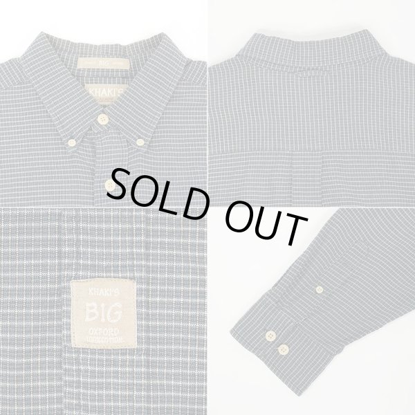 画像3: 90's KHAKI'S by ARROW ボタンダウンシャツ "Navy×Black Plaid / BIG OXFORD" (3)