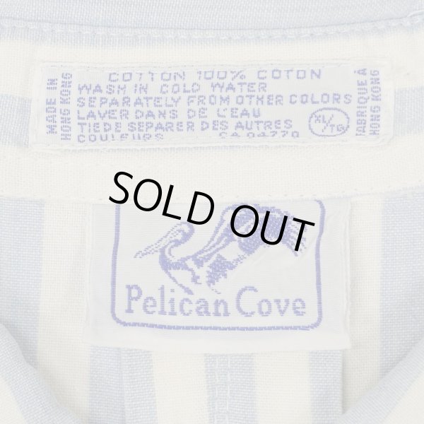 画像2: 80's Pelican Cove ストライプ柄 S/S ボタンダウンシャツ (2)