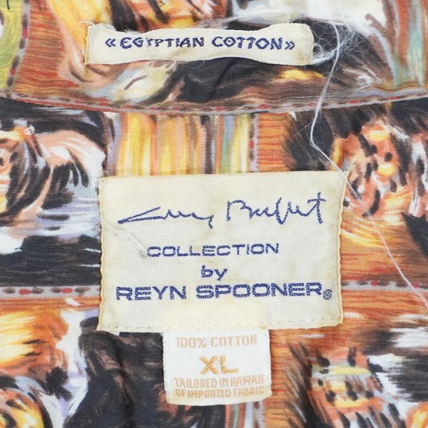 画像2: 90's REYN SPOONER コットンハワイアンシャツ "Guy Buffet Collection" (2)