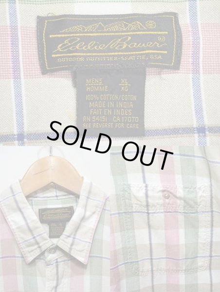 画像3: 80's Eddie Bauer S/S コットンシャツ “黒タグ" (3)
