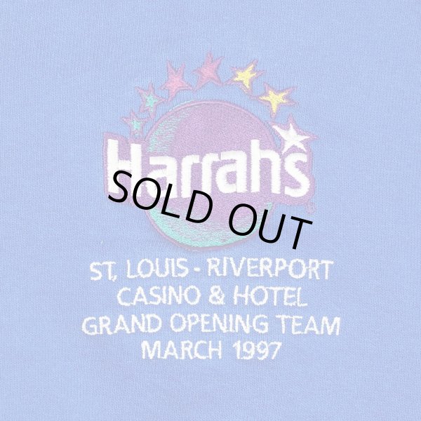 画像2: 90's Harrah's ロゴ刺繍 スウェット "Fruit of the loom Body / MADE IN USA" (2)