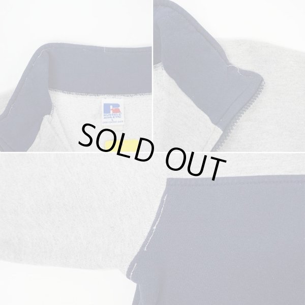 画像4: 90's RUSSELL ハーフジップスウェット "MADE IN USA" (4)