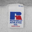 画像2: 90's RUSSELL 前V ブランクスウェット "HEATHER GRAY / MADE IN USA" (2)