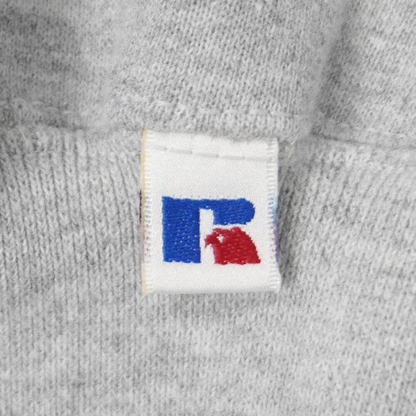 画像3: 90's RUSSELL 前V ブランクスウェット "HEATHER GRAY / MADE IN USA" (3)