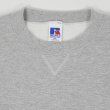 画像4: 90's RUSSELL 前V ブランクスウェット "HEATHER GRAY / MADE IN USA" (4)