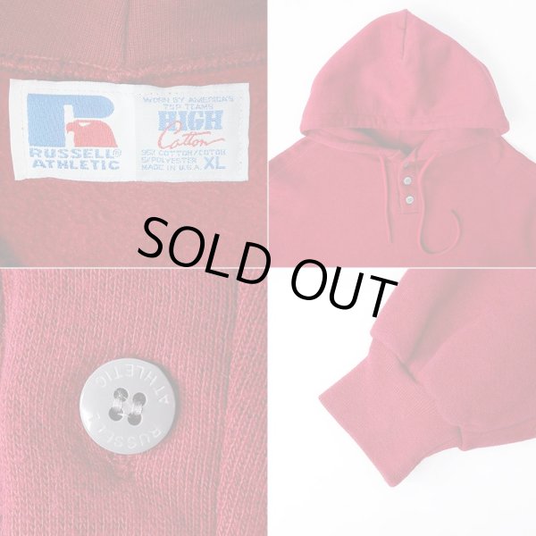 画像3: 90's RUSSELL ヘンリーネック スウェットパーカー "MADE IN USA" (3)