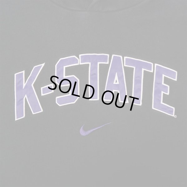 画像2: 00's NIKE カレッジロゴ スウェットパーカー “K-STATE” (2)