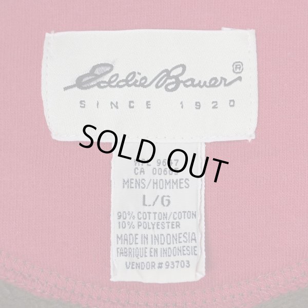 画像2: 90's Eddie Bauer ヘンリーネック スウェットパーカー (2)