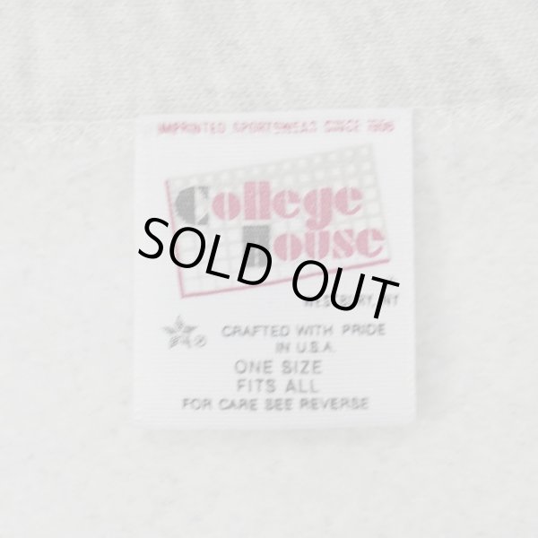 画像2: 80's College House カレッジプリント スウェットカーディガン "MADE IN USA" (2)