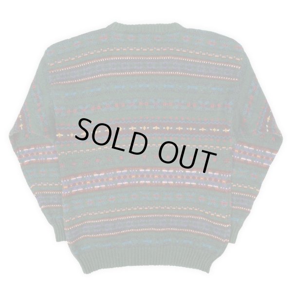 画像2: 80's Woolrich ノルディック柄 ウールニット (2)