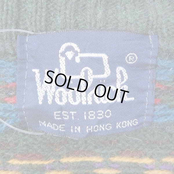 画像3: 80's Woolrich ノルディック柄 ウールニット (3)