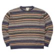 画像1: 90's ST.JOHN'S BAY マルチボーダー コットンニット "MADE IN USA" (1)