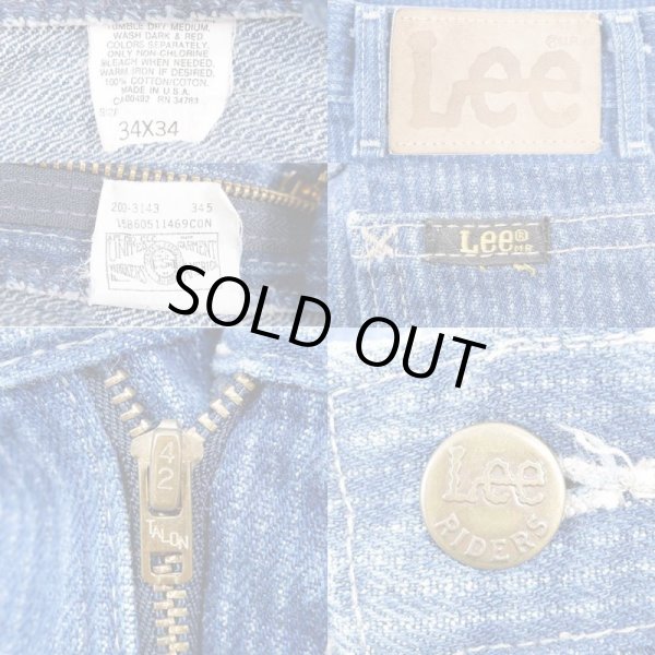 画像3: 80's Lee 200-3143 ストライプ柄 デニムパンツ "MADE IN USA" (3)