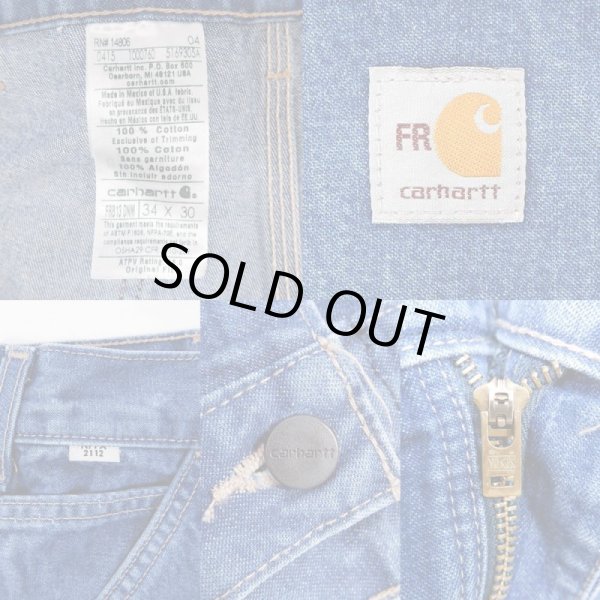 画像3: 00's Carhartt デニムペインターパンツ "W34 L30" (3)