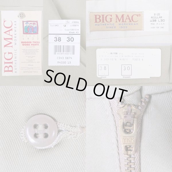 画像3: 90's BIG MAC ワークパンツ "DEADSTOCK / MADE IN USA" (3)