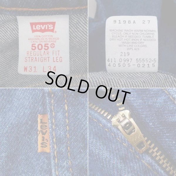画像4: 90's Levi's 505 デニムパンツ ”実寸W30 L31” (4)