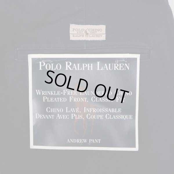 画像4: 90's Polo Ralph Lauren 2タック チノトラウザー “ANDREW PANT / DEADSTOCK” (4)