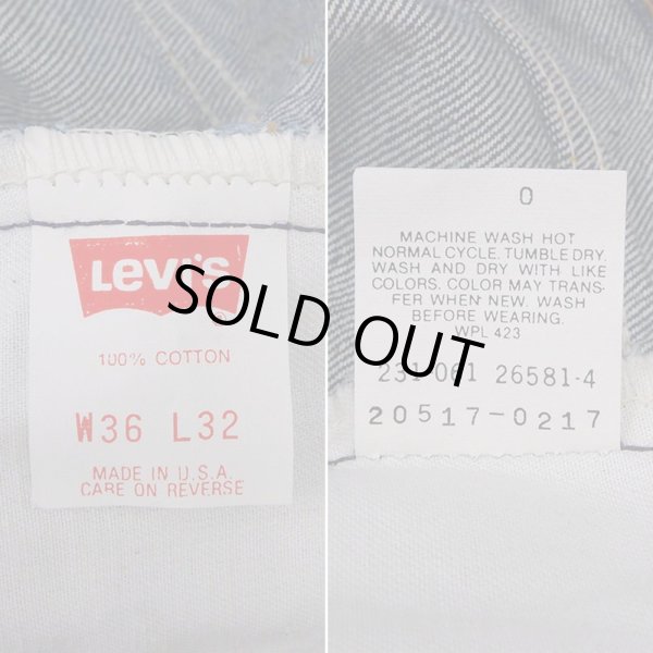 画像4: Early 90's Levi's 517 ブーツカット デニムパンツ "MADE IN USA / 真紺" (4)