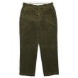 画像1: 90's Polo Ralph Lauren 太畝コーデュロイトラウザー "OLIVE" (1)