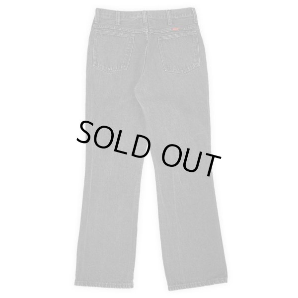 画像2: 90's RUSTLER 87620UB 先染めブラックデニムパンツ "MADE IN USA / Boot Cut" (2)