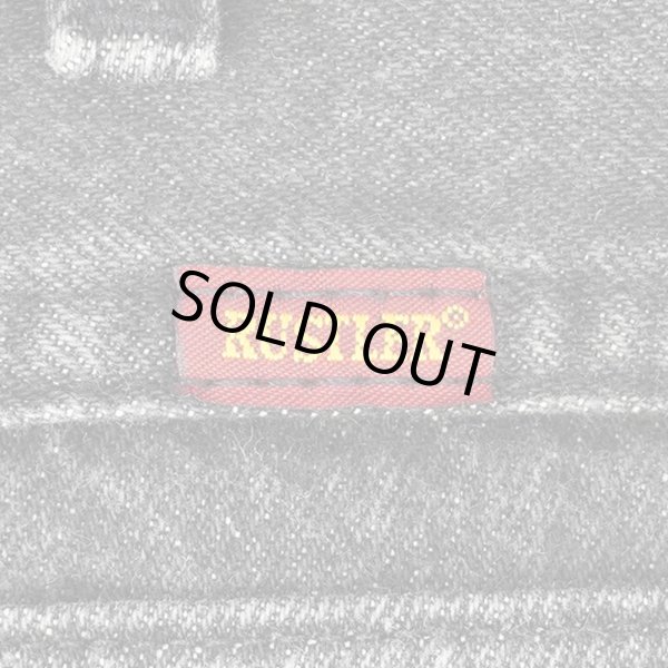 画像4: 90's RUSTLER 87620UB 先染めブラックデニムパンツ "MADE IN USA / Boot Cut" (4)