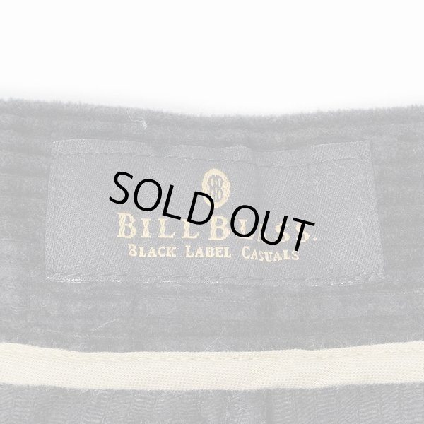 画像3: 00's BILL BLASS 2タック 太畝コーデュロイトラウザー "BLACK / W36 L30" (3)