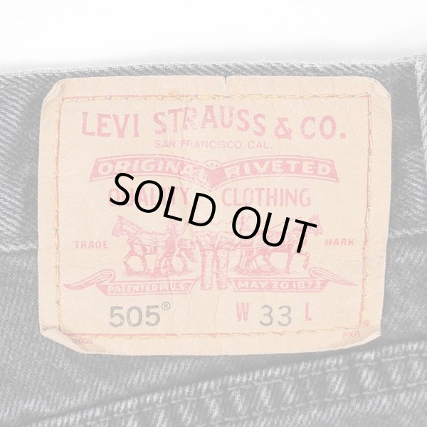 画像3: 00's Levi's 505 ブラックデニムショーツ “W33” (3)