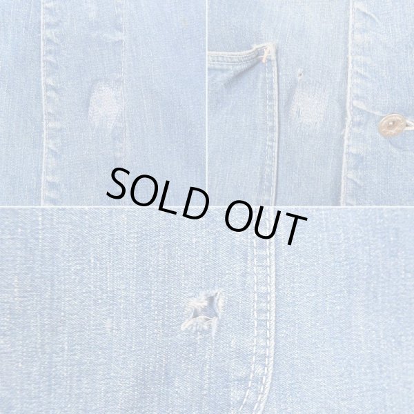 画像5: 40's unknown デニムカバーオール "大戦モデル" (5)