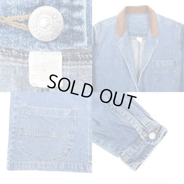 画像3: 90-00's Lee デニムテーラードジャケット (3)