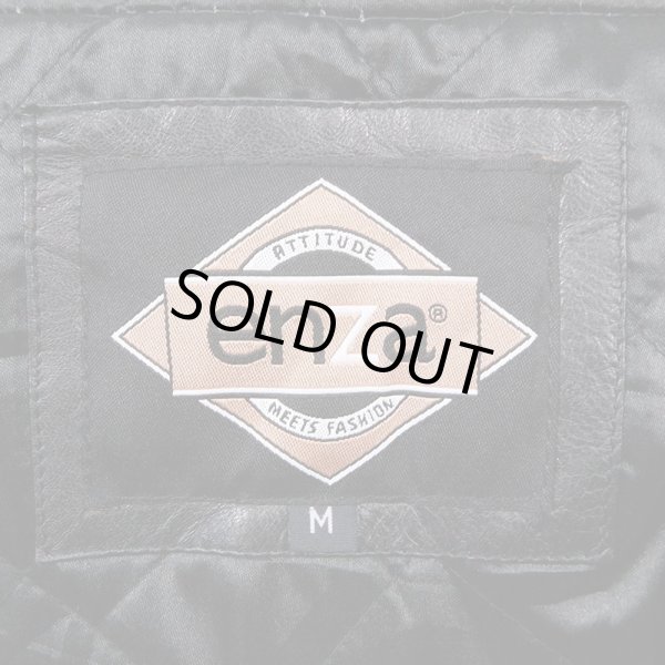 画像3: 90-00's WHO NEWSRADIO 1040 レザー切り替え スタジャン (3)