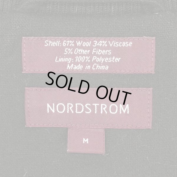 画像2: 00's NORDSTROM ウールハリントンジャケット "BLACK" (2)