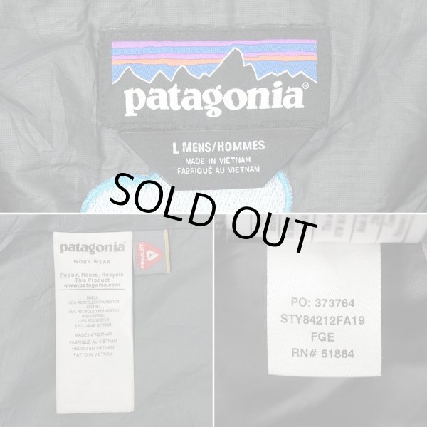 画像2: 19's PATAGONIA ナノパフジャケット "企業ロゴ刺繍 / CHARCOAL GRAY" (2)